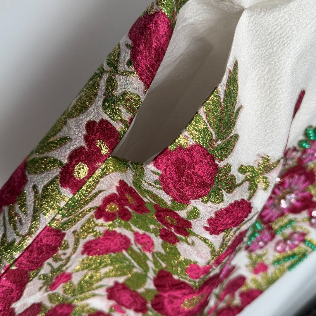 25 new diamond-studded silk jacquard dress