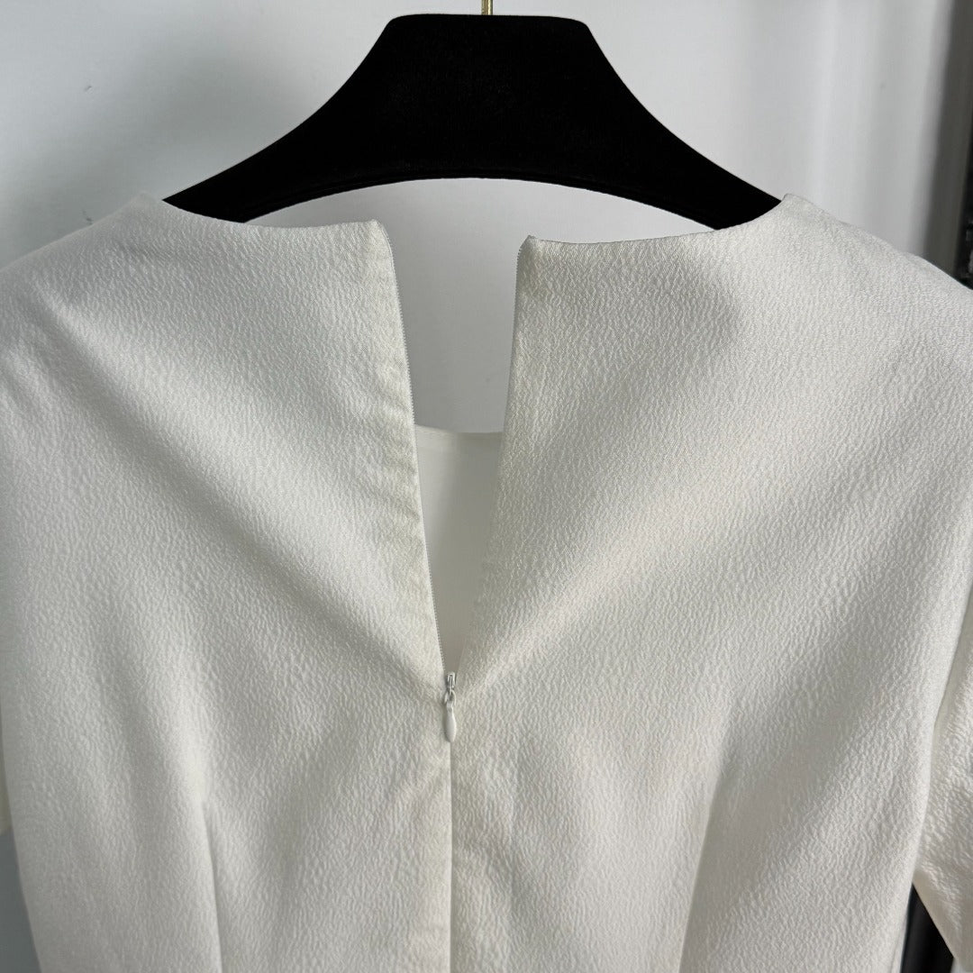 25 new diamond-studded silk jacquard dress