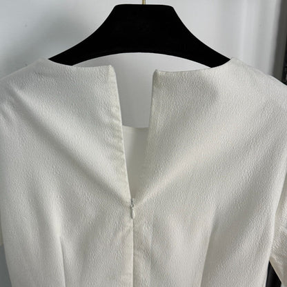 25 new diamond-studded silk jacquard dress