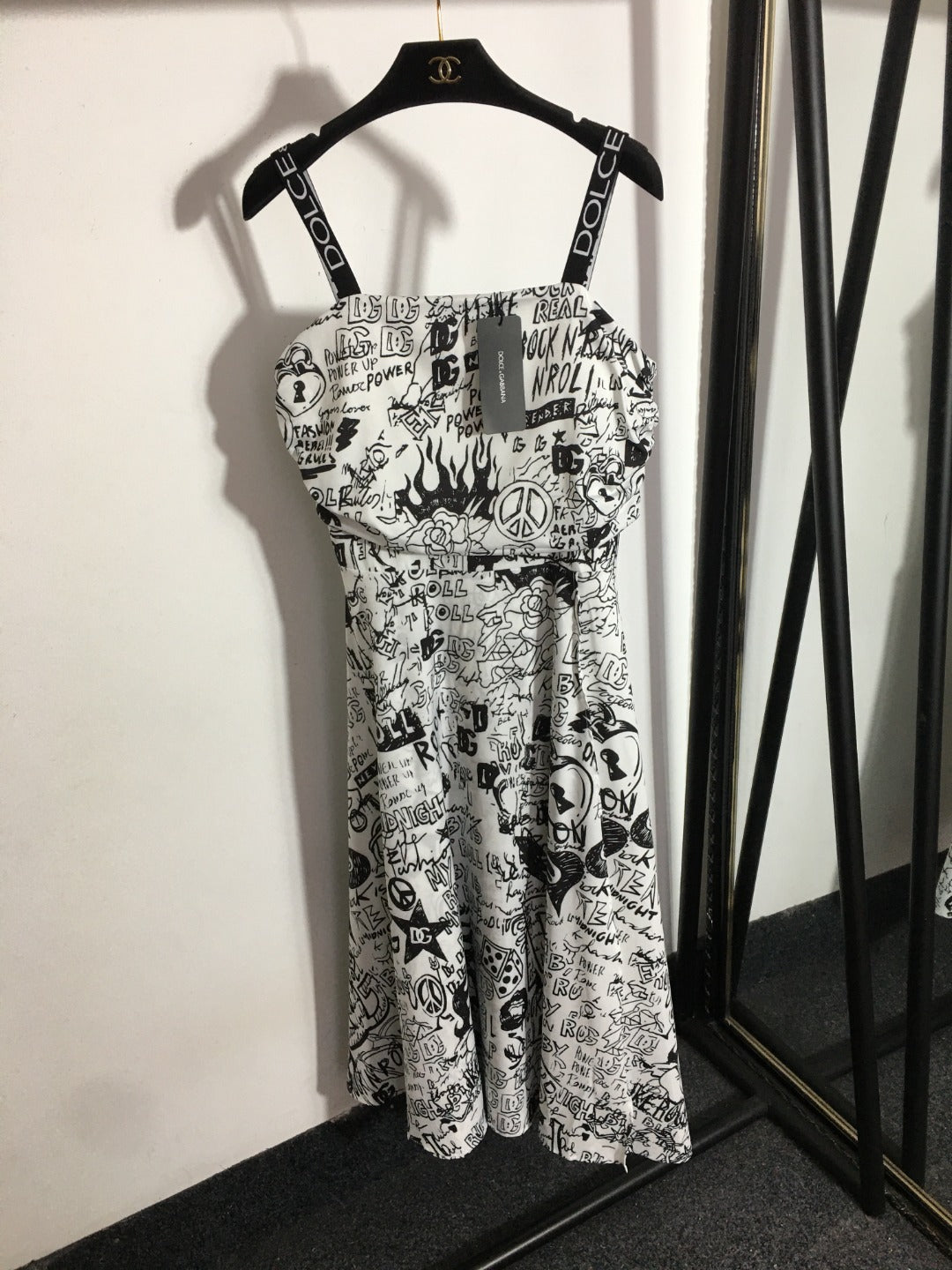 25 New Printed Tube Top Suspender Dress