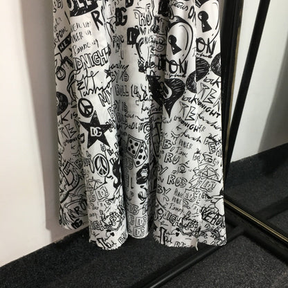 25 New Printed Tube Top Suspender Dress