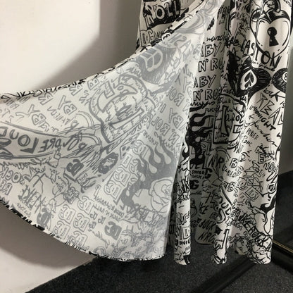 25 New Printed Tube Top Suspender Dress