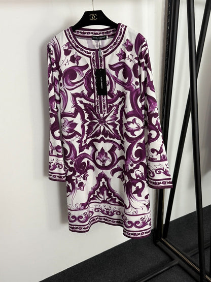 25 new printed straight dress