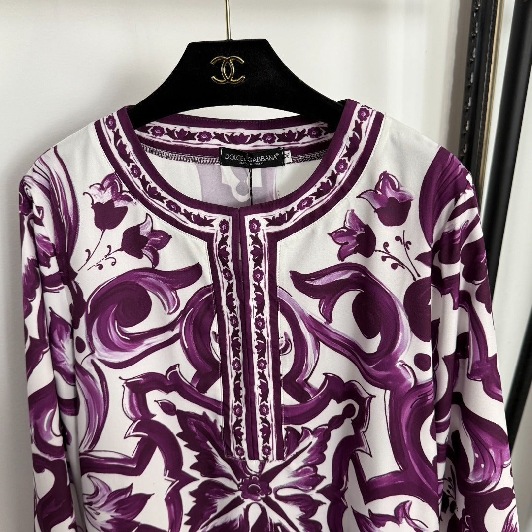 25 new printed straight dress