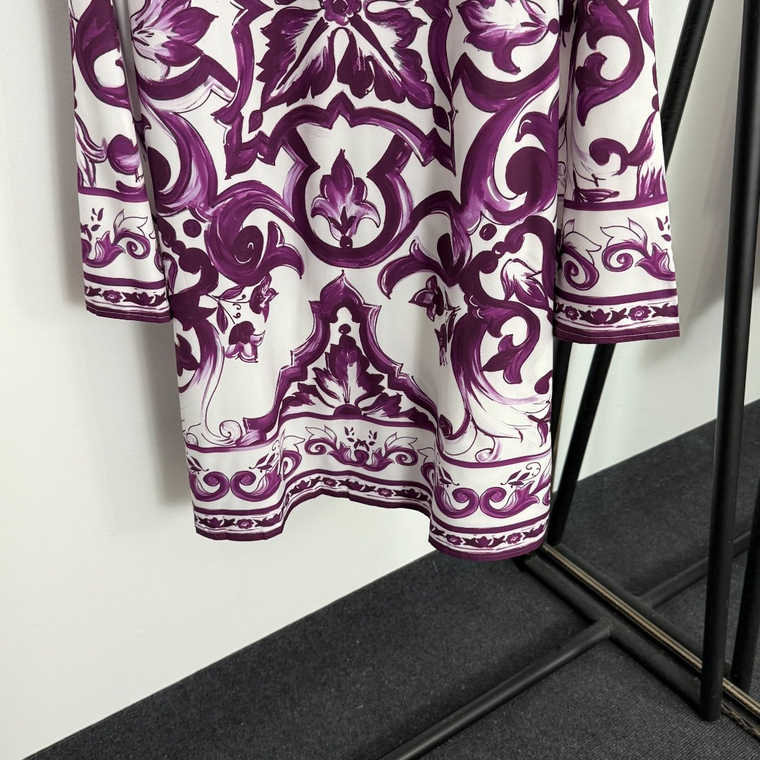 25 new printed straight dress