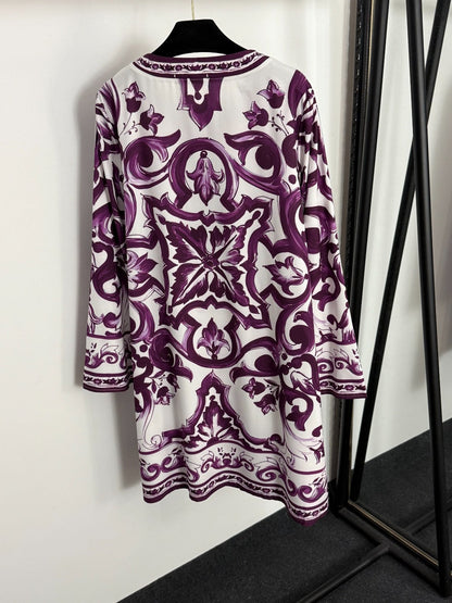 25 new printed straight dress