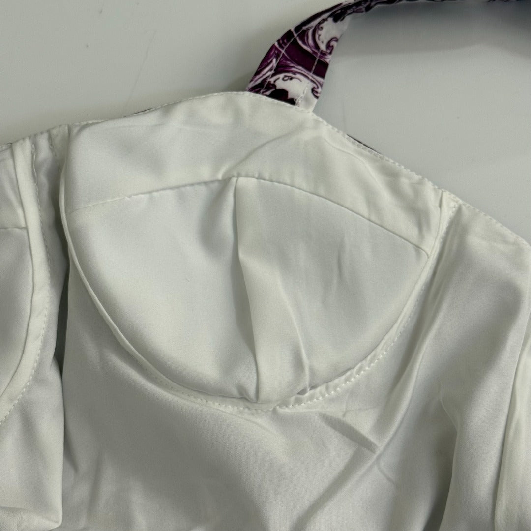 25 new printed suspender dress