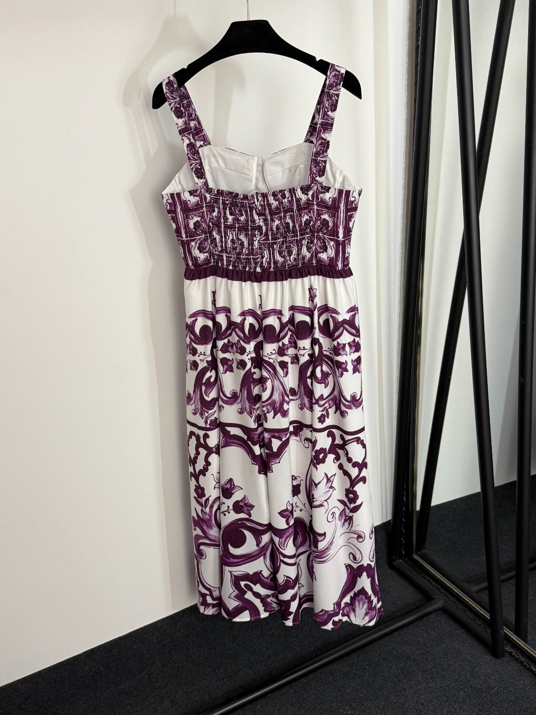 25 new printed suspender dress