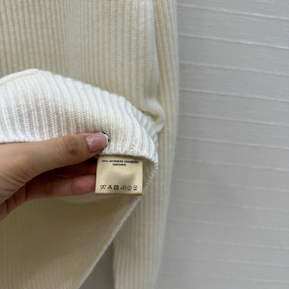 25fw new cashmere knitted zipper jacket