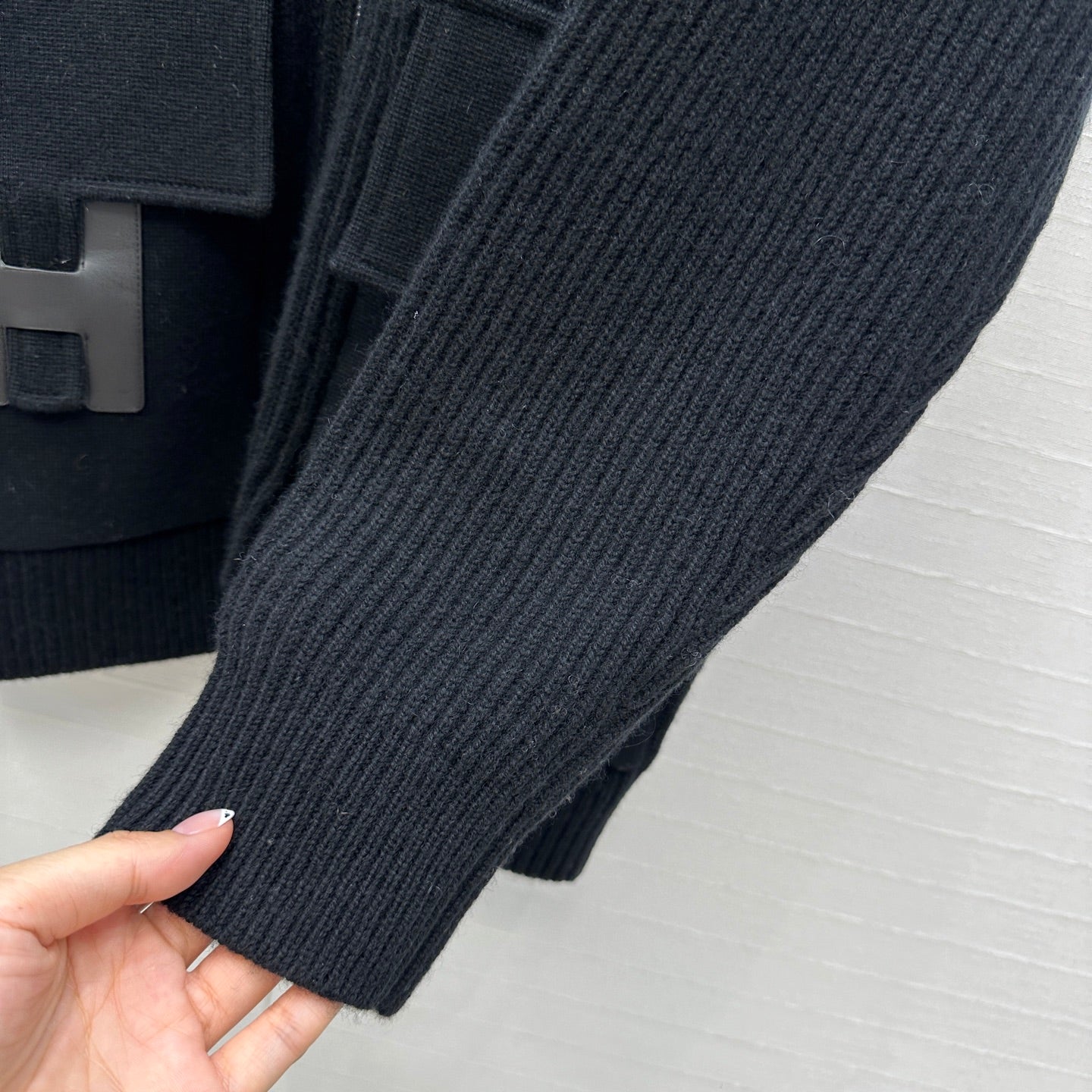 25fw new cashmere knitted zipper jacket