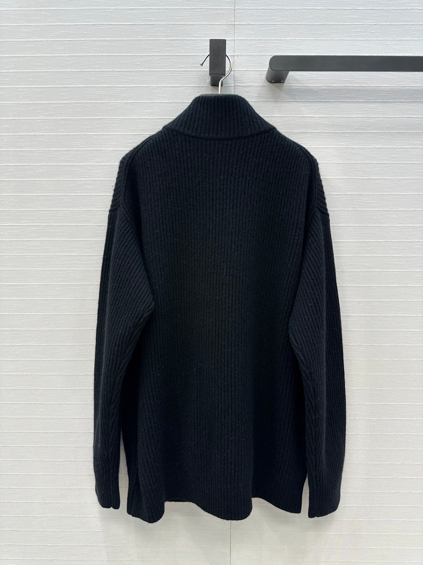 25fw new cashmere knitted zipper jacket