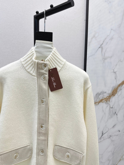 25fw new cashmere stand collar jacket