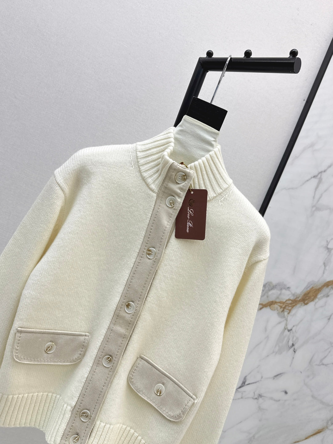 25fw new cashmere stand collar jacket