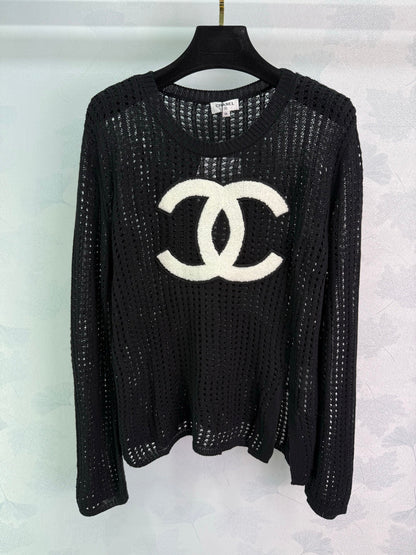 25fw new hollow knitted long sleeves