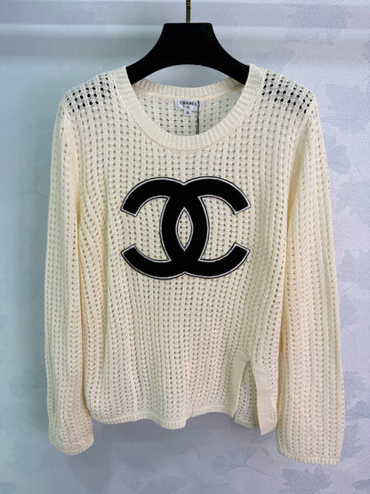 25fw new hollow knitted long sleeves