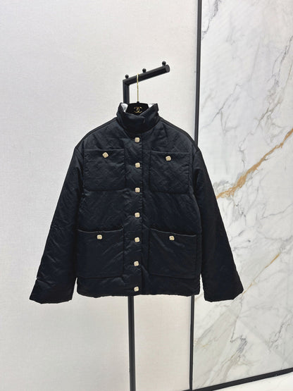 stand collar padded jacket