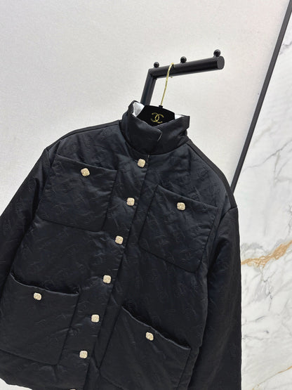 stand collar padded jacket