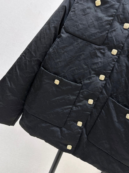 stand collar padded jacket