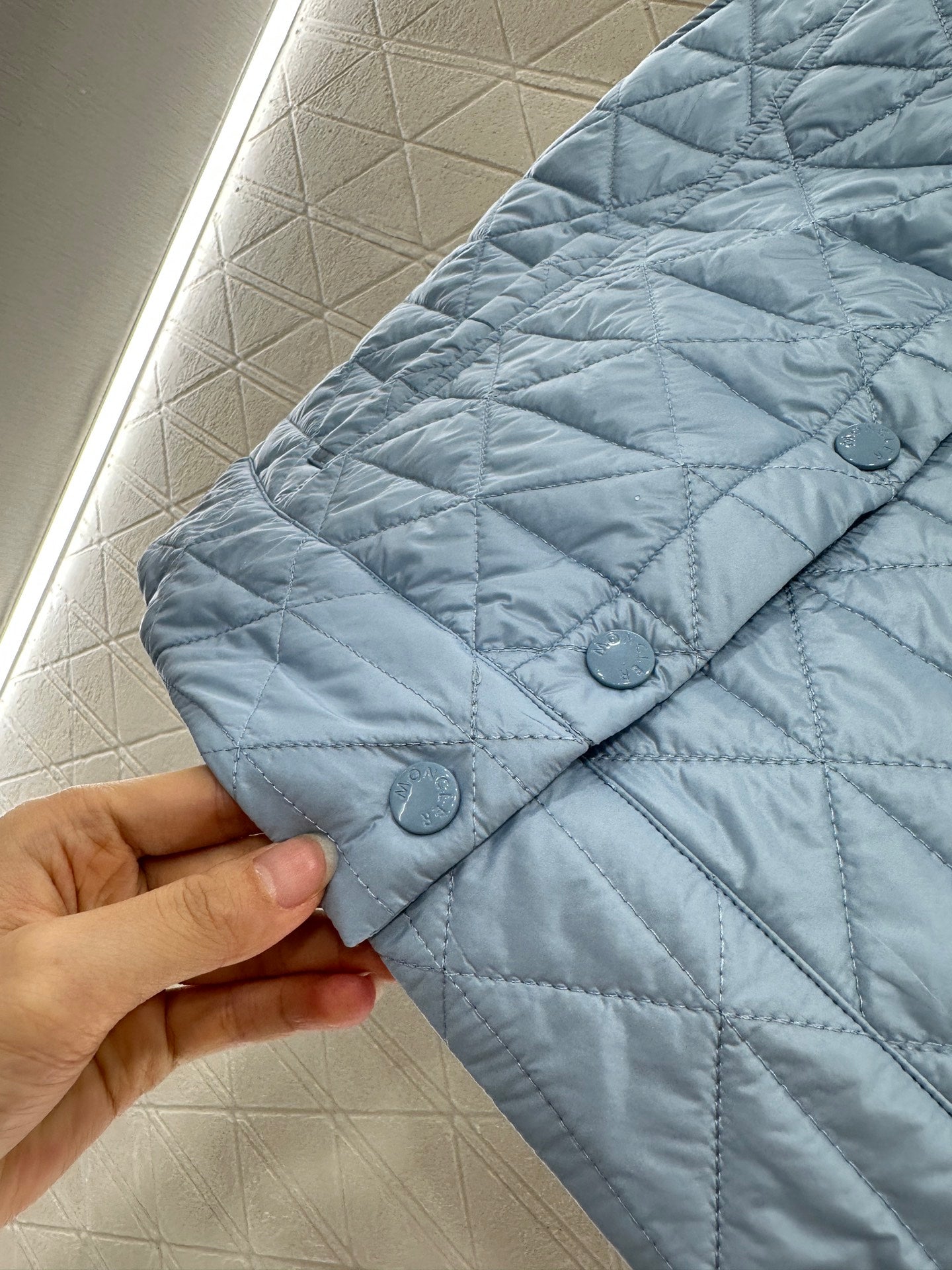 25fw new A-line rattan check cotton vest