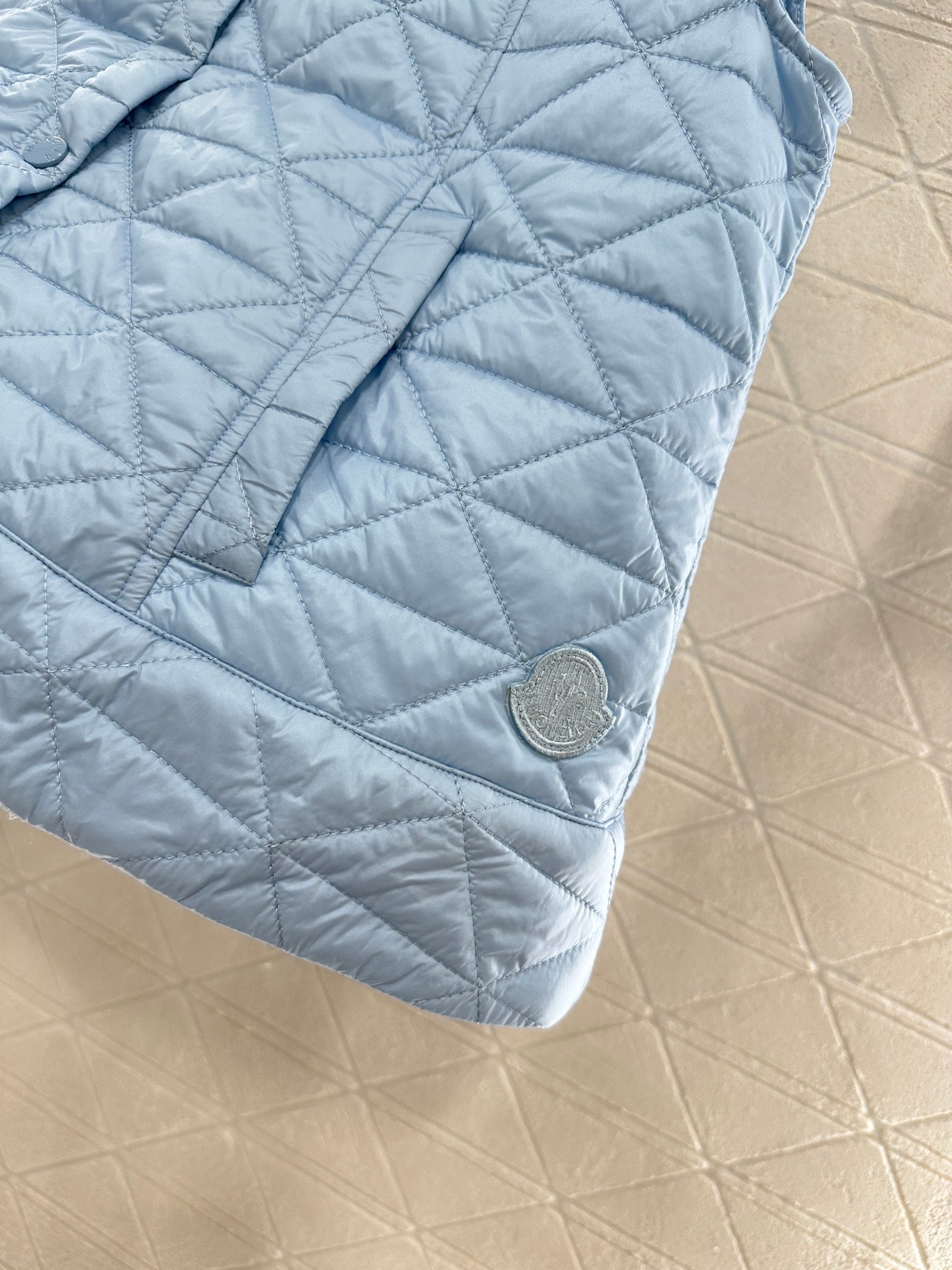 25fw new A-line rattan check cotton vest