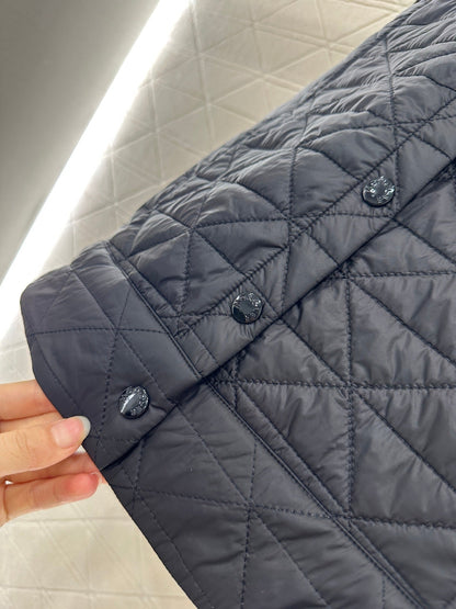 25fw new A-line rattan check cotton vest