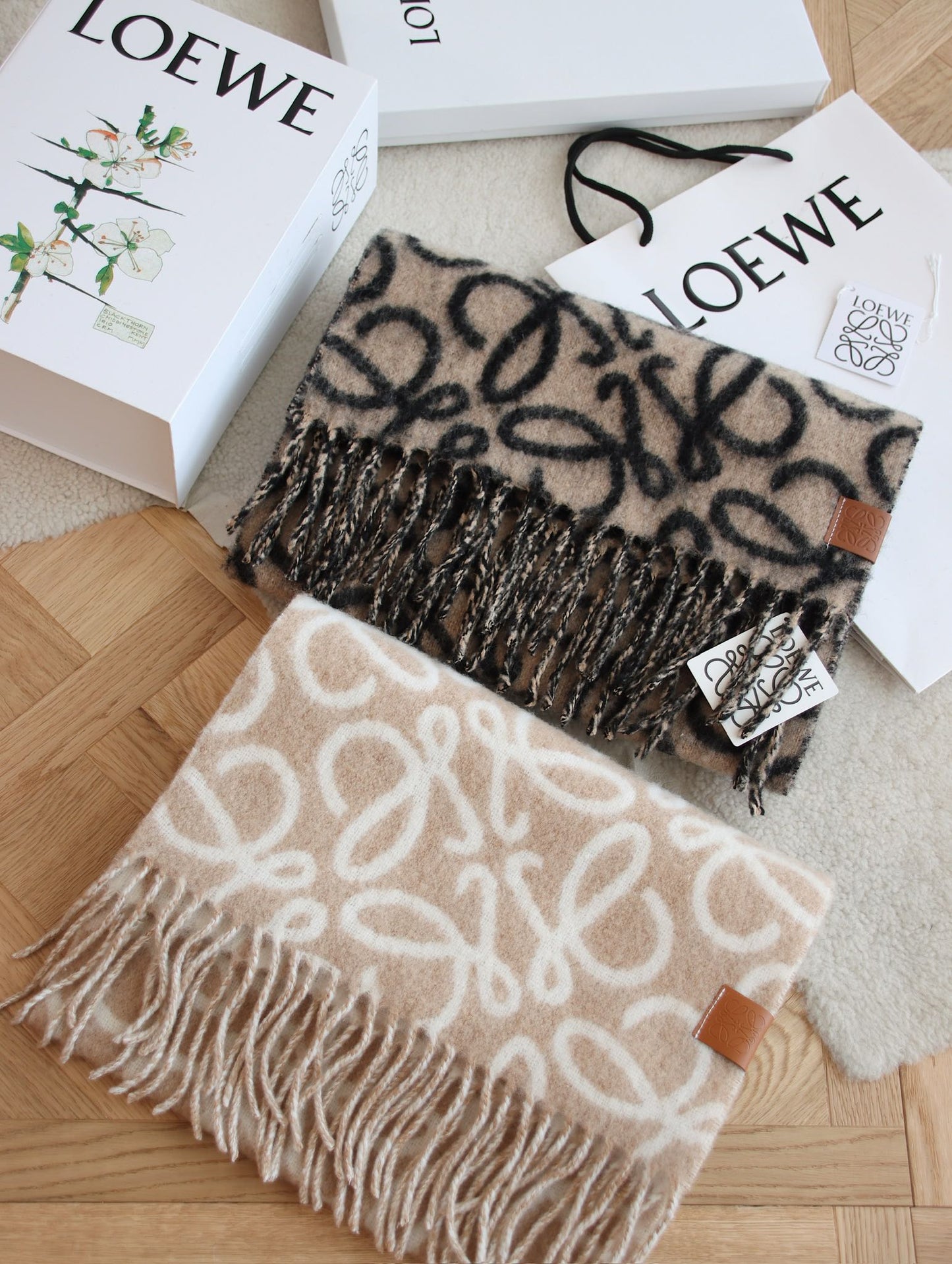 New wool mohair scarf