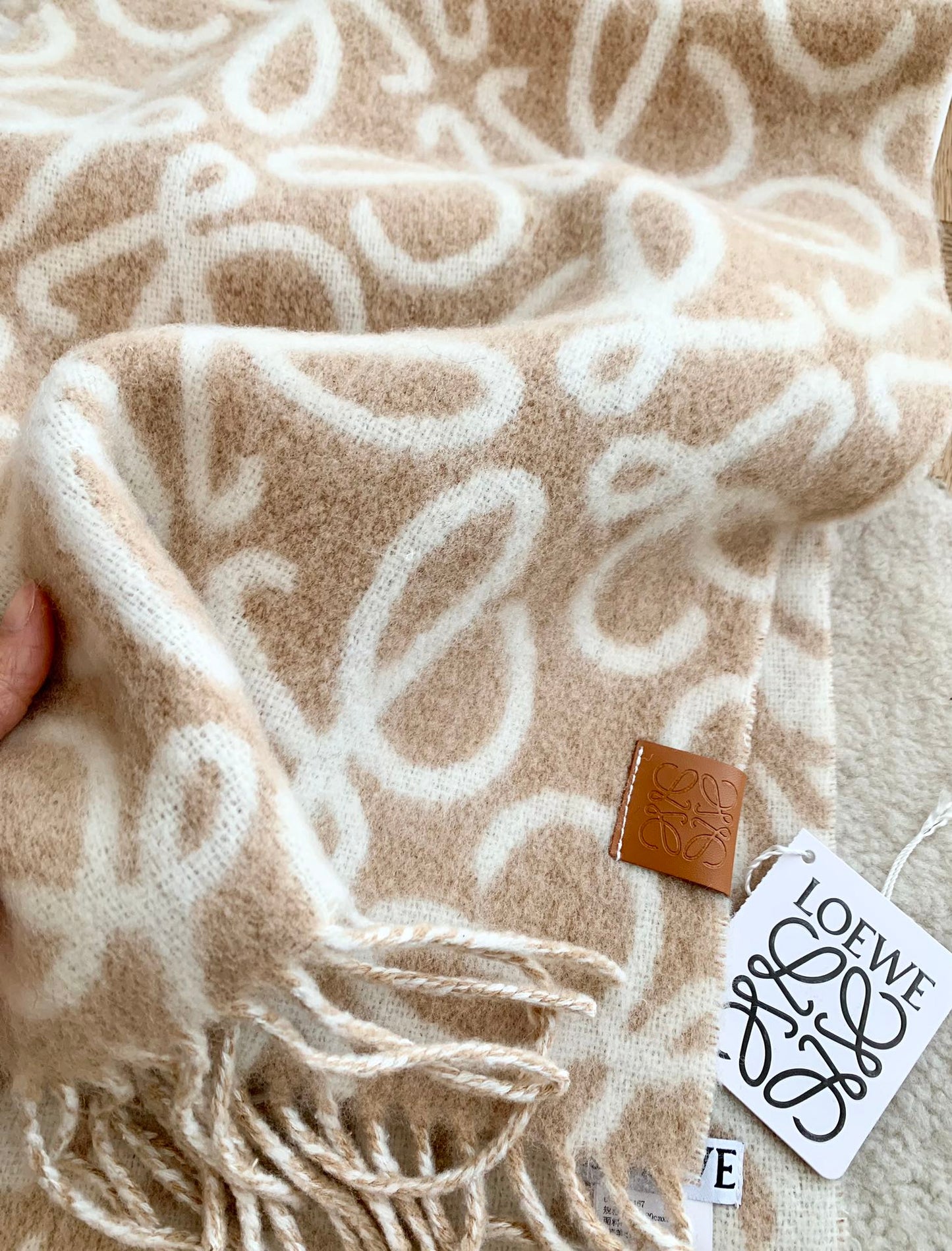 New wool mohair scarf