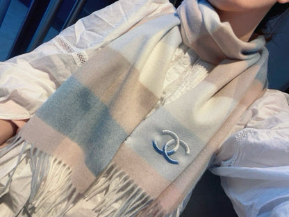 New cashmere water ripple scarf