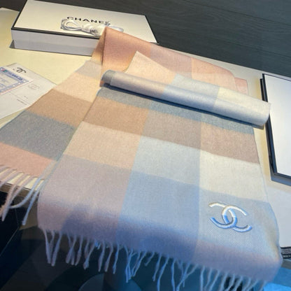New cashmere water ripple scarf