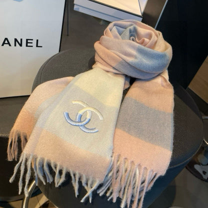 New cashmere water ripple scarf