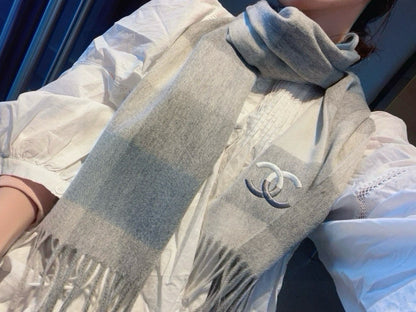 New cashmere water ripple scarf