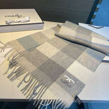 New cashmere water ripple scarf