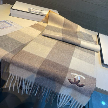 New cashmere water ripple scarf