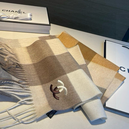 New cashmere water ripple scarf