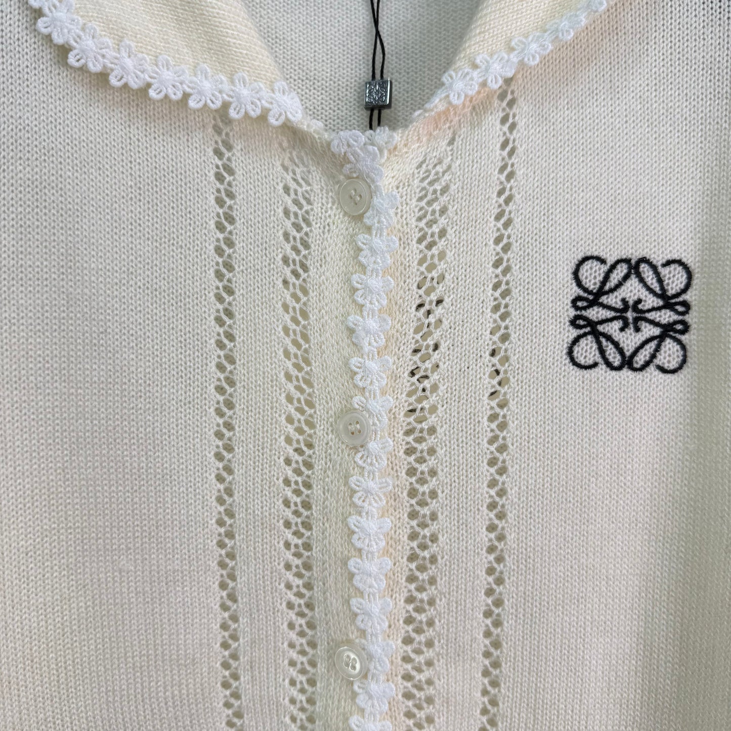 25fw new embroidered lapel cardigan