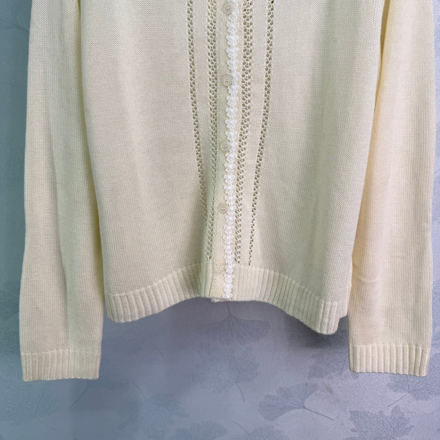 25fw new embroidered lapel cardigan