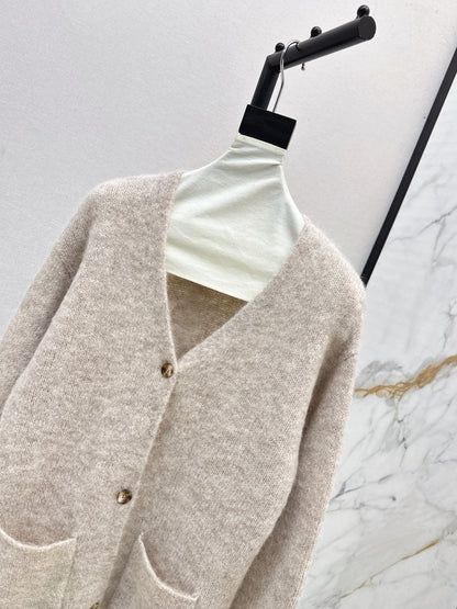 25fw new wool V-neck jacket