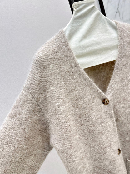 25fw new wool V-neck jacket