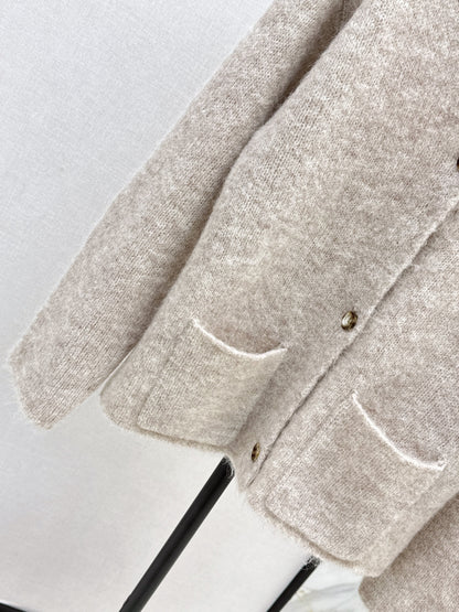 25fw new wool V-neck jacket