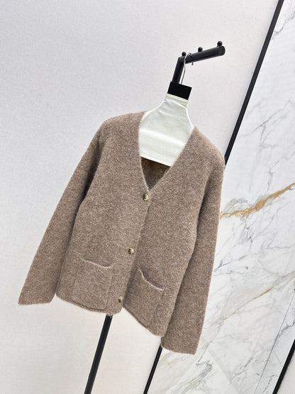 25fw new wool V-neck jacket