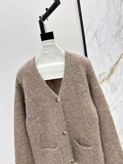 25fw new wool V-neck jacket