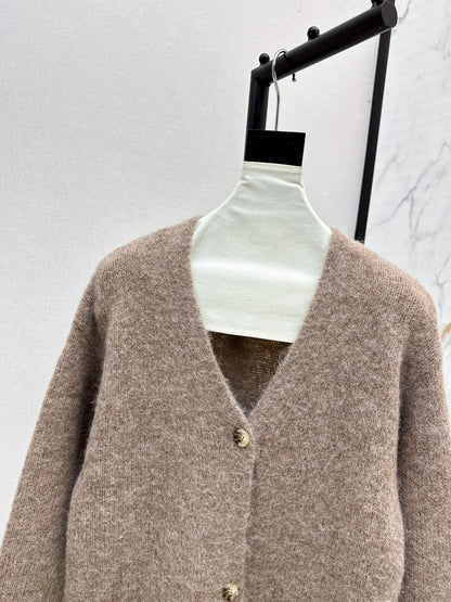 25fw new wool V-neck jacket