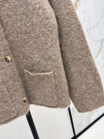 25fw new wool V-neck jacket