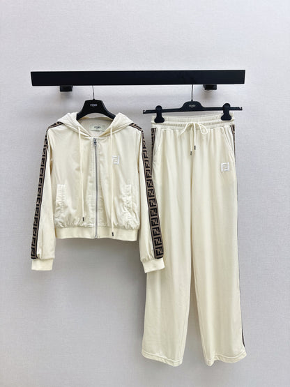 25fw new hooded sweatshirt jacket with trousers set