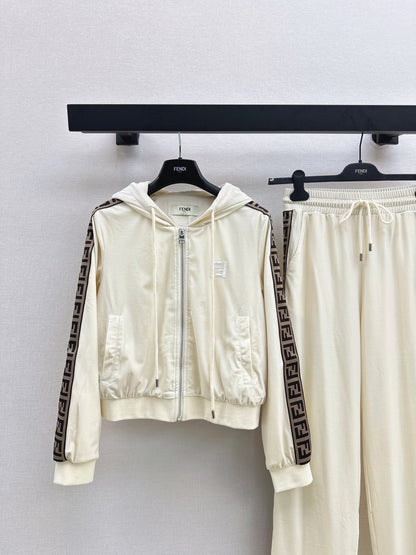 25fw new hooded sweatshirt jacket with trousers set