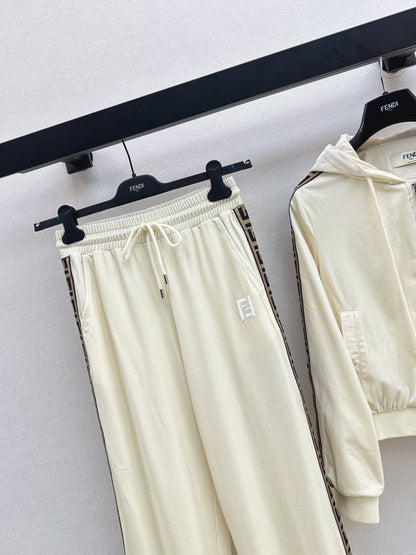 25fw new hooded sweatshirt jacket with trousers set