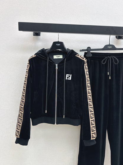 25fw new hooded sweatshirt jacket with trousers set