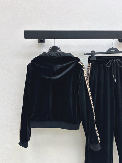 25fw new hooded sweatshirt jacket with trousers set