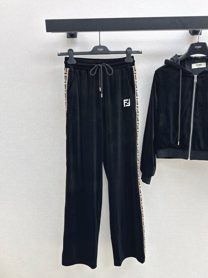 25fw new hooded sweatshirt jacket with trousers set