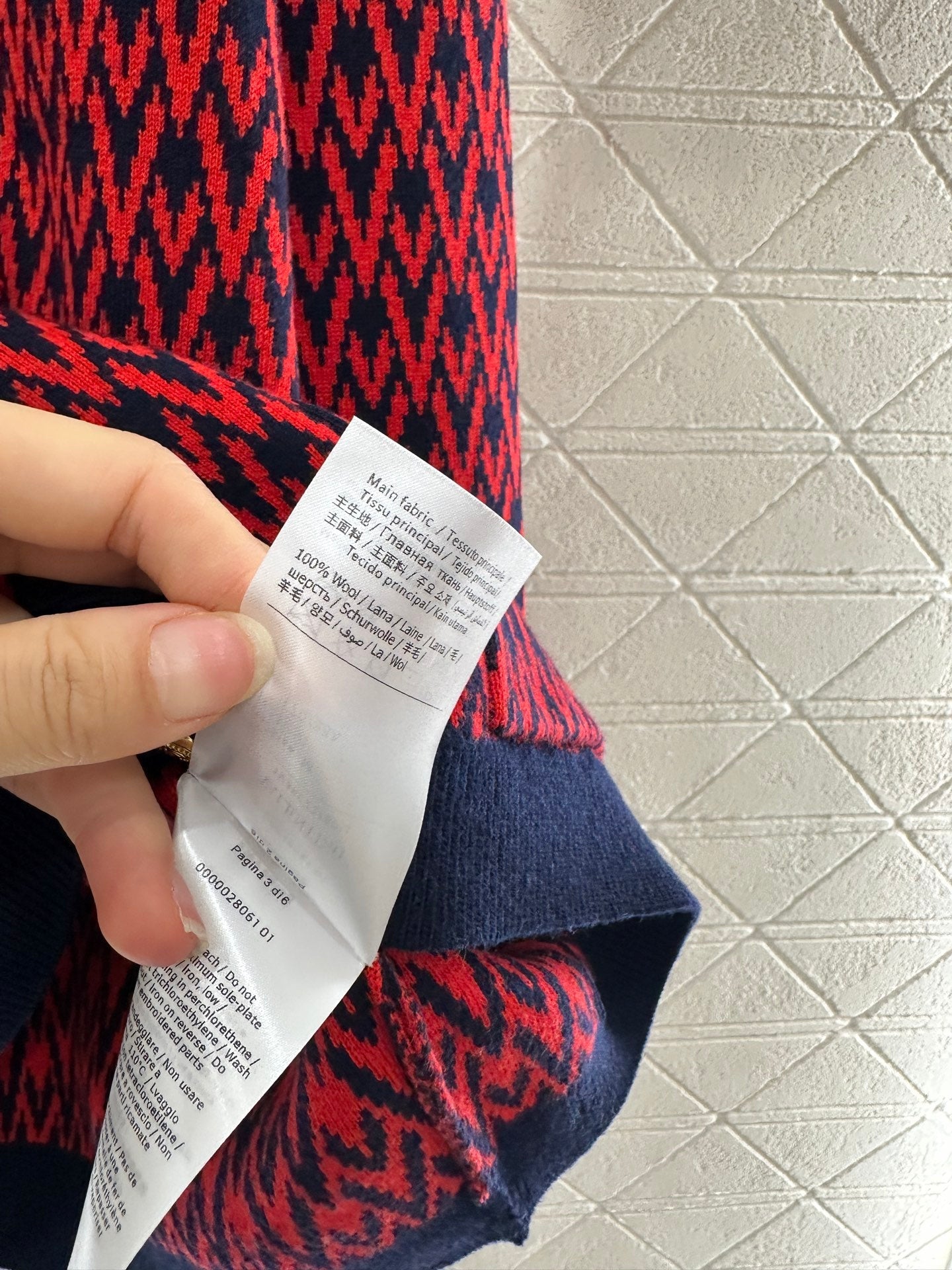 25fw new V-neck jacquard knitted cardigan